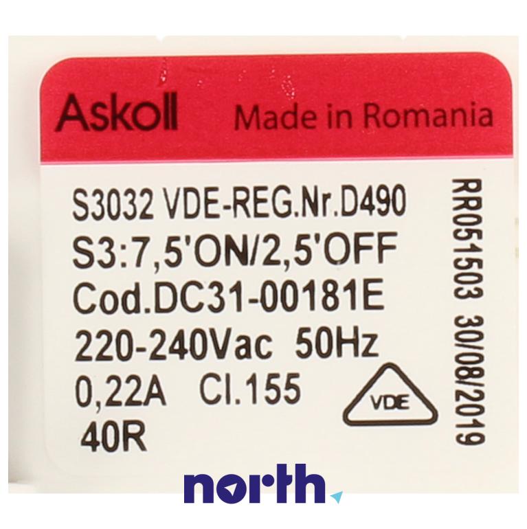 Silnik pompy odpływowej do pralki Samsung WF70F5EDW2W,5