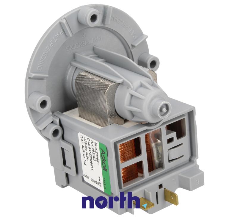 Silnik pompy odpływowej do pralki Electrolux EWT1062TEW,1