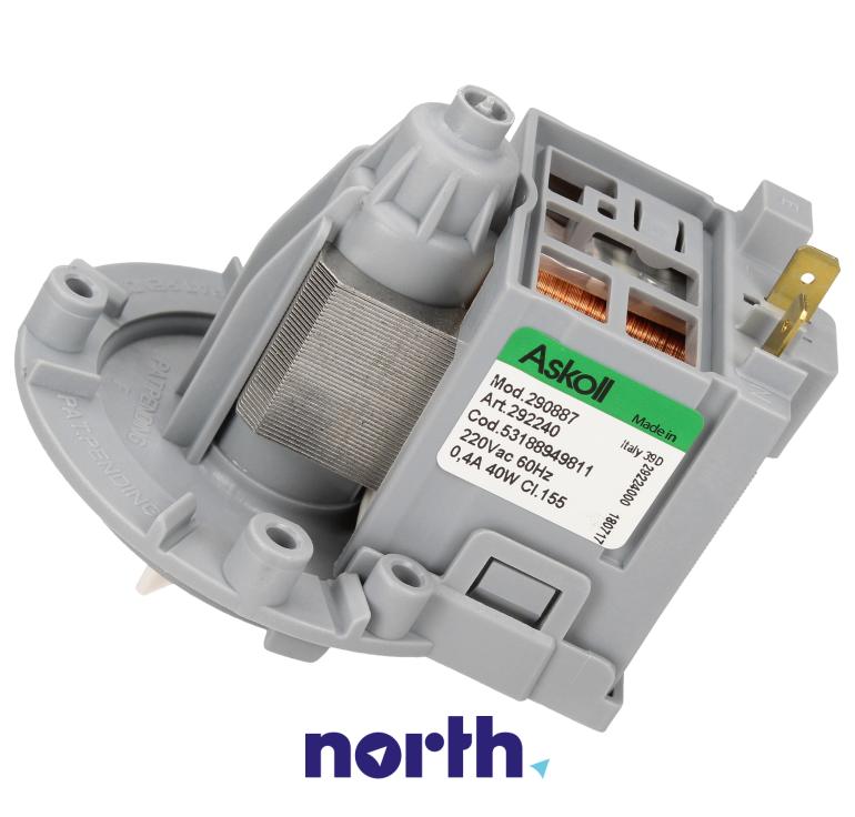 Silnik pompy odpływowej do pralki Electrolux EWT1062TEW,2