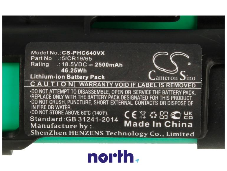Akumulator 18.5V 2.5Ah do odkurzacza Philips FC6169/01,6