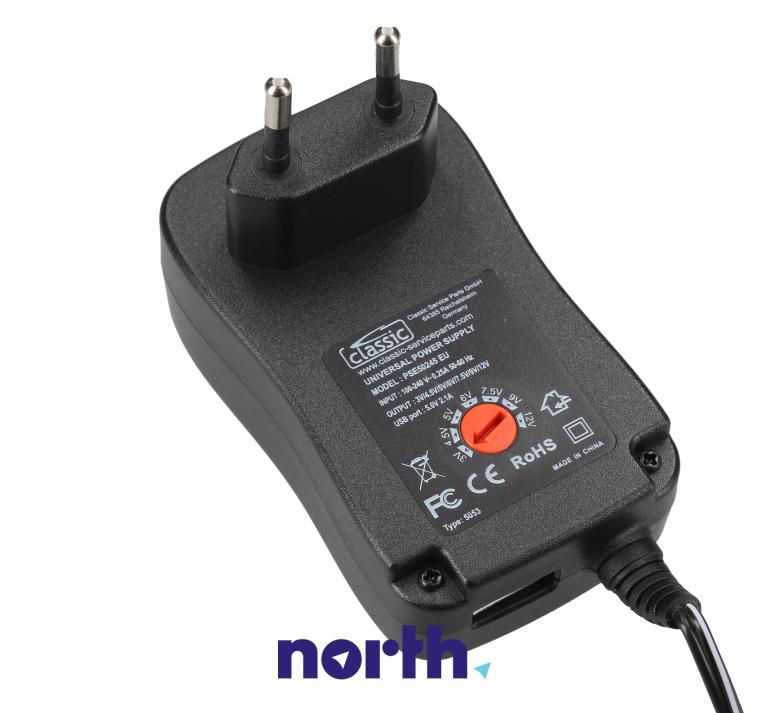 Zasilacz uniwersalny z końcówkami do tabletu Qilive M1012BCP,1