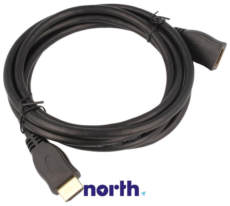 Kabel przedłużający HDMI wtyk gniazdo,0
