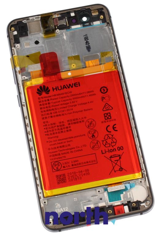 Wyświetlacz LCD z obudową i baterią do smartfona Huawei P8 Lite 2017 02351FSG,1