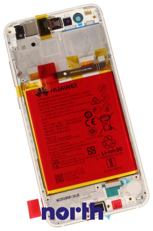 02351FSC Wyświetlacz LCD + ekran dotykowy + akumulator do P10 Lite/ P10 Lite Dual SIM - biały HUAWEI,1