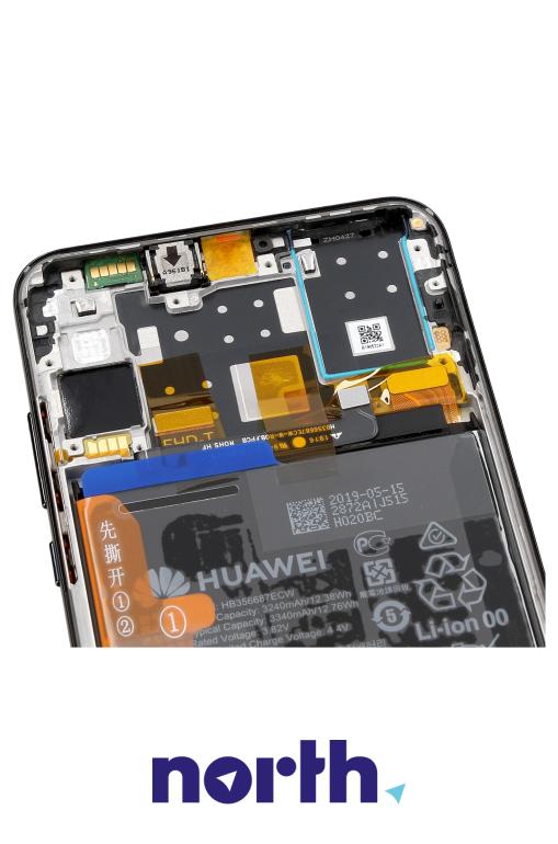 Wyświetlacz LCD z obudową i baterią do smartfona Huawei P30 Lite 02352RPW,2