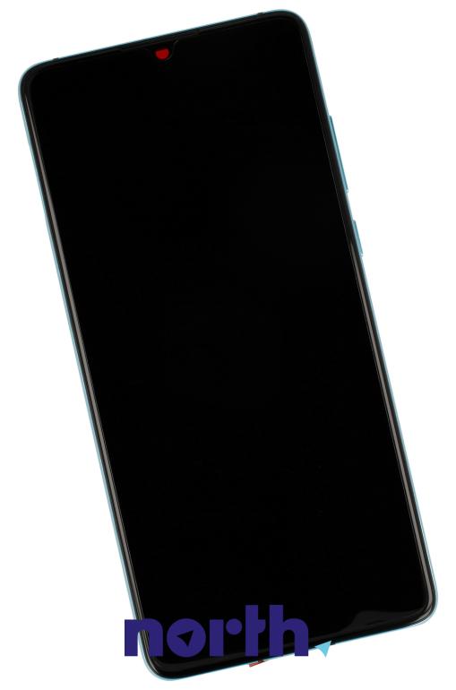 Wyświetlacz LCD z obudową i baterią do smartfona Huawei 02354HRH,0