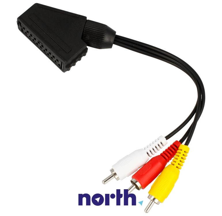 Kabel SCART - CINCH x3 0.2m,0