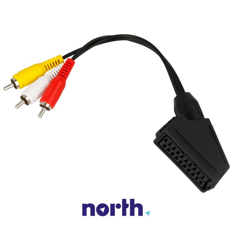 Kabel SCART - CINCH x3 0.2m,1
