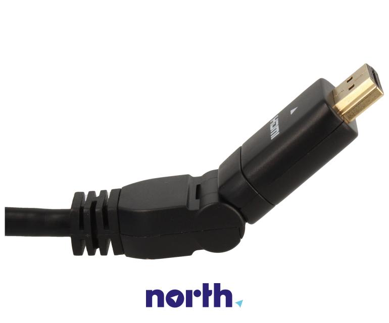 Kabel HDMI 4K Highspeed Ethernet z wtyczką kątową 5m,3