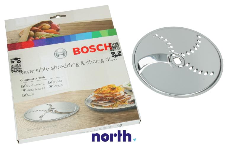 Tarcza dwustronna krojąca w plastry i średnie wiórki do robota kuchennego do Bosch MUM52120/04,0