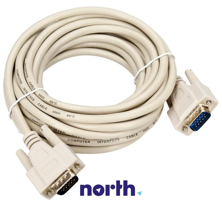 Kabel VGA x2 wtyki do Samsung LS24E390HL/EN,0