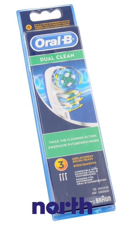 Końcówki Dual Clean (3szt.) do szczoteczki do zębów Oral-B EB417-3 64711702,1