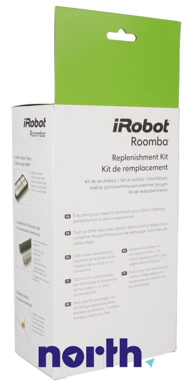 Zestaw: wałek + szczotka boczna + filtr do robota odkurzającego iRobot Roomba 4415866,1