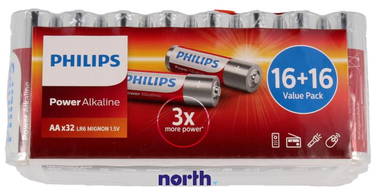 Bateria alkaliczna AA Philips (32szt.),0