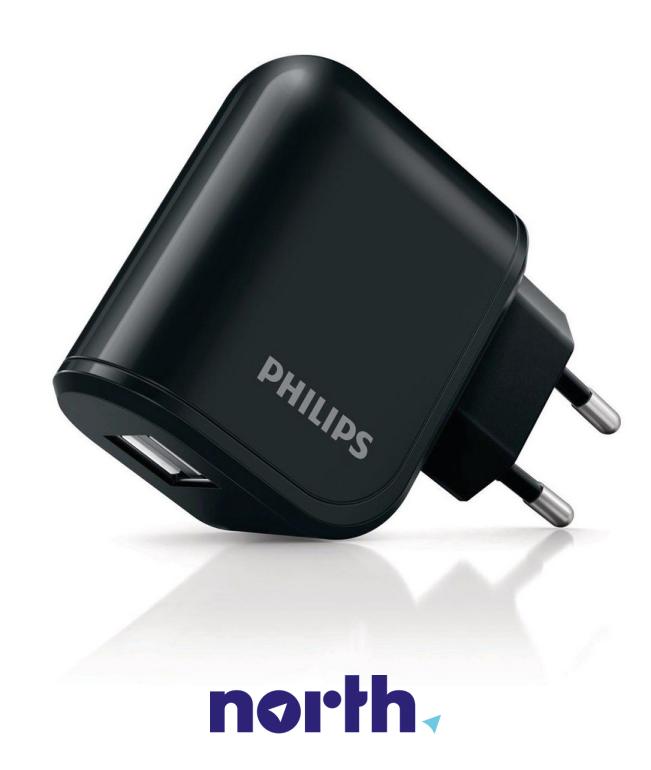 Ładowarka sieciowa z 2 gniazdami USB do smartfona Philips DLP2207/12 DLP220712,0
