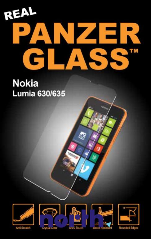 Szkło hartowane Panzer Glass na wyświetlacz do smartfona Nokia Lumia 630/635 1253,0