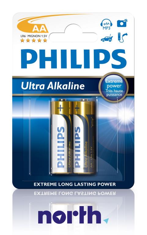 Bateria alkaliczna AA Philips (2szt.),0