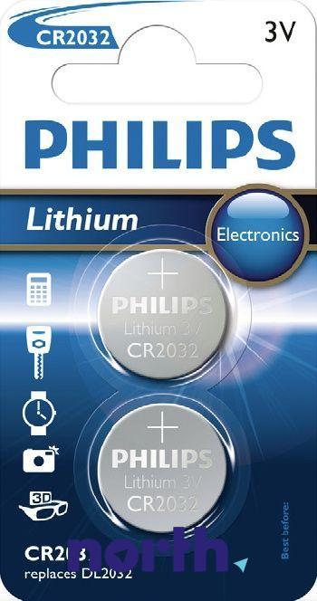 Bateria litowa CR2032/DL2032 Philips (2szt.),0