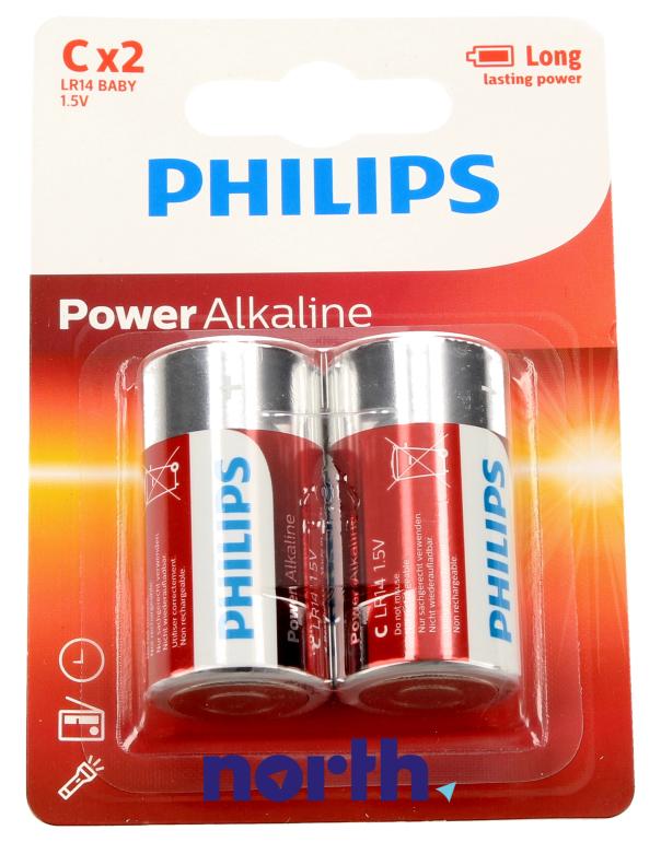 Bateria alkaliczna R14 PHILIPS (2szt.),1