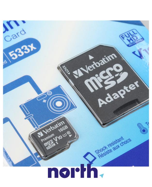 Karta pamięci microSD HC microsd hc 16GB klasa 10 do smartfona Panasonic 44082,2