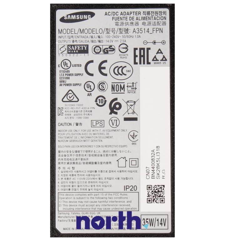 Zasilacz bez kabla sieciowego BN4400832A Samsung,3