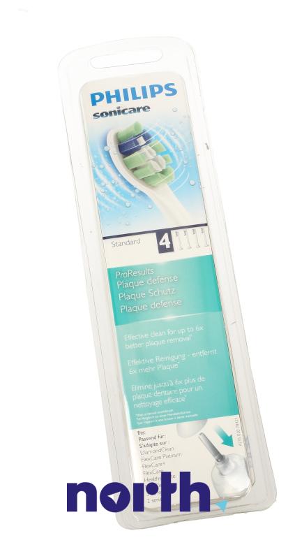 Końcówki Sonicare (4szt.) ProResults/Plaque defense do szczoteczki do zębów HX902407,4