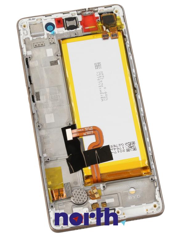 Wyświetlacz LCD w obudowie do smartfona Huawei P8 Lite 02350KCD,1