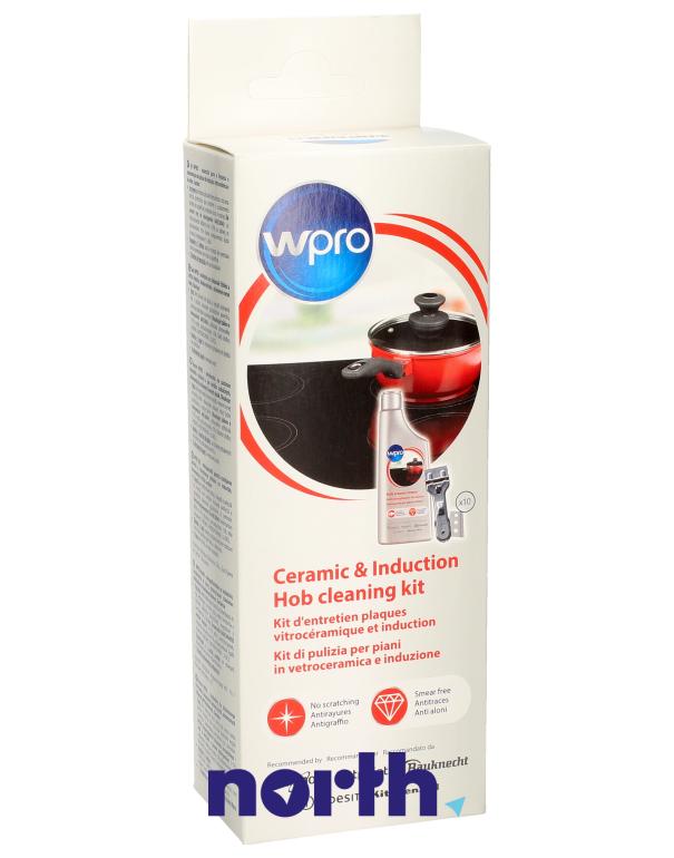 Zestaw Wpro KVC016 do czyszczenia płyty ceramicznej,0
