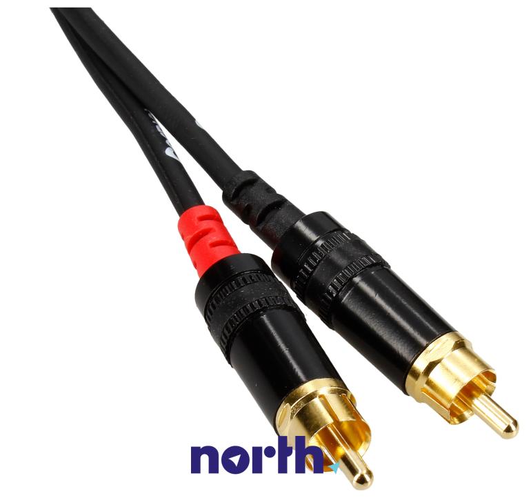 CFU3CC Kabel RCA (cinch) 2x wtyk / 2x wtyk 2,5M PREMIUM HQ CORDIAL/NEUTRIK,1