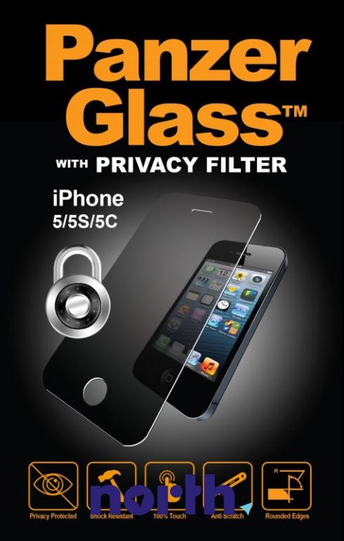 Szkło hartowane Panzer Glass na wyświetlacz do smartfona Apple iPhone 5/5S/5C P1010,0