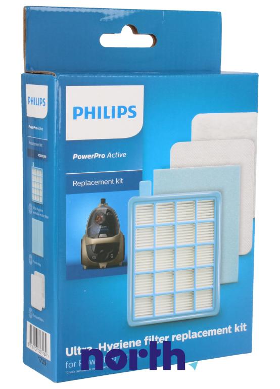 Zestaw filtrów 4szt. FC801701 do odkurzacza Philips,0