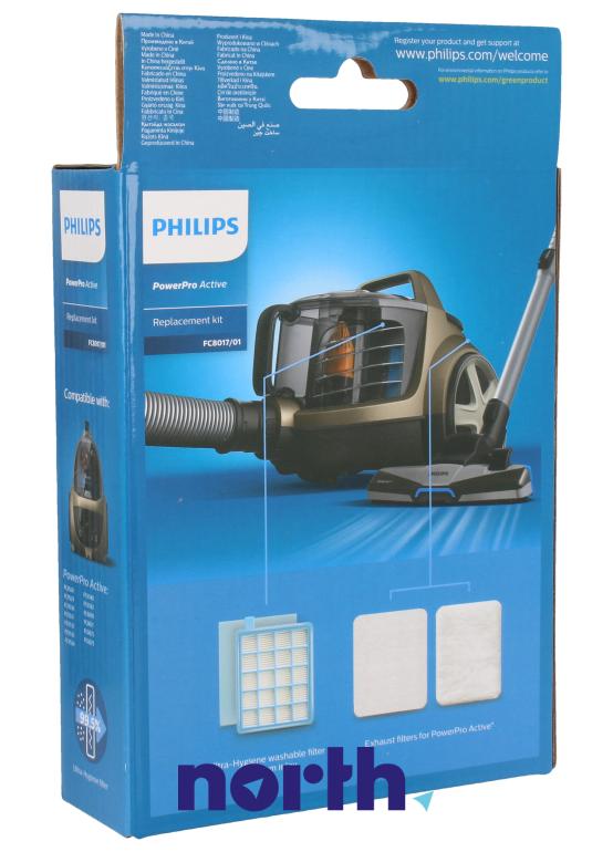 Zestaw filtrów 4szt. FC801701 do odkurzacza Philips,1