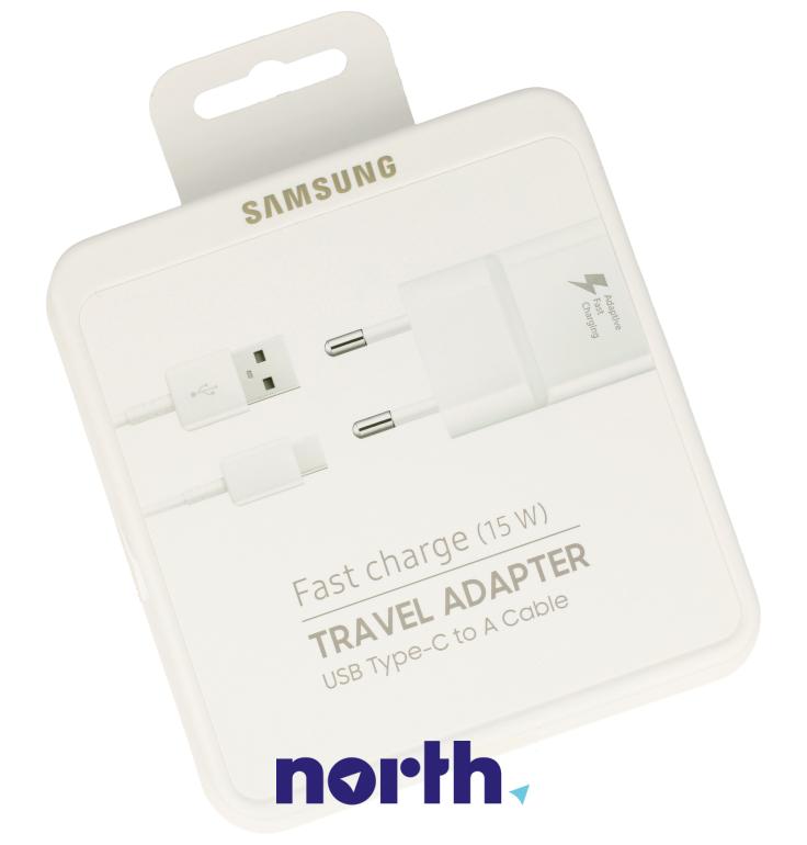 Ładowarka sieciowa USB z kablem do smartfona Samsung EPTA20EWECGWW,0