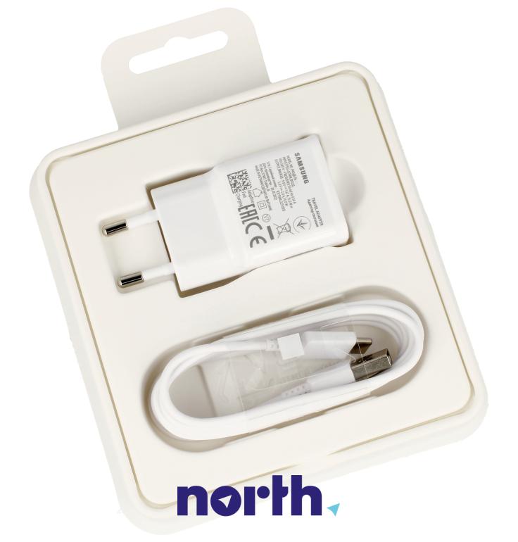 Ładowarka sieciowa USB z kablem do smartfona Samsung EPTA20EWECGWW,2
