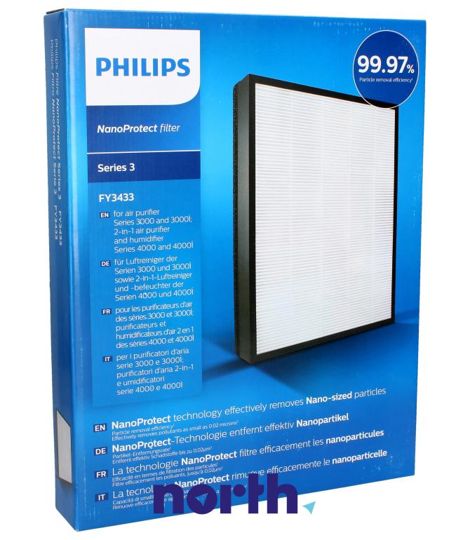 Filtr HEPA do oczyszczacza powietrza Philips FY3433/10 996510075473,0