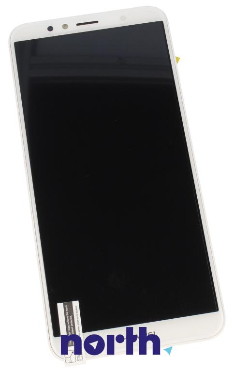 Wyświetlacz LCD z obudową i baterią do smartfona Huawei Y6 02351WLK,0