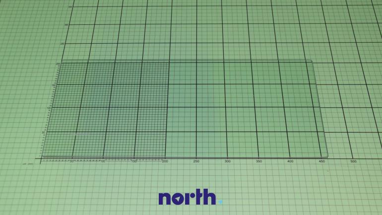 Półka szklana bez ramek do chłodziarki 46x20.5 Amica 1039538,0