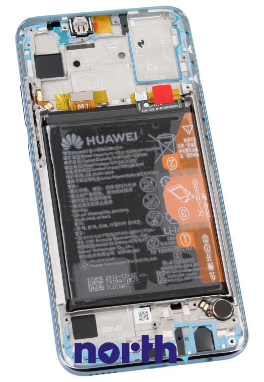 Wyświetlacz LCD z obudową i baterią do smartfona HUAWEI 02352HUV,1