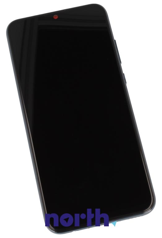 Wyświetlacz LCD z obudową i baterią do smartfona Huawei 02352GWN,0