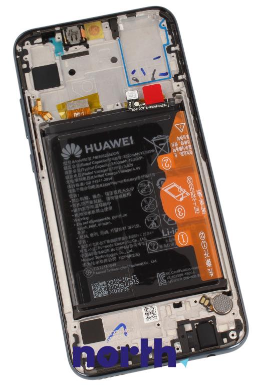 Wyświetlacz LCD z obudową i baterią do smartfona Huawei 02352GWN,1