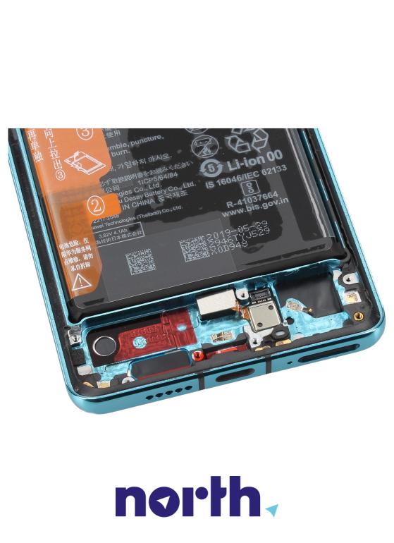 Wyświetlacz LCD z obudową i baterią do smartfona Huawei P30 Pro 02352PGE,3