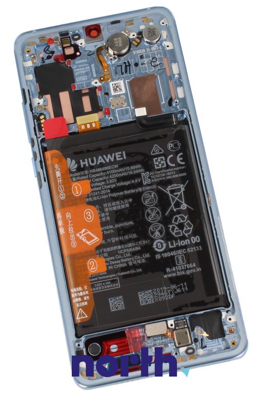Wyświetlacz LCD z obudową i baterią do smartfona Huawei P30 Pro 02352PGH,1