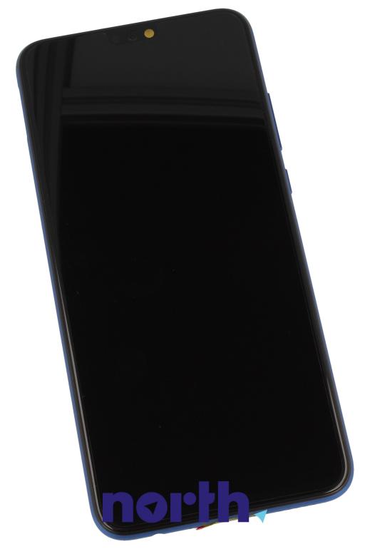 Wyświetlacz LCD z obudową i baterią do smartfona Huawei 02352EAQ,0