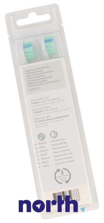 Końcówki Sonicare (2szt.) Optimal Plaque Defence do szczoteczki do zębów HX902210,1