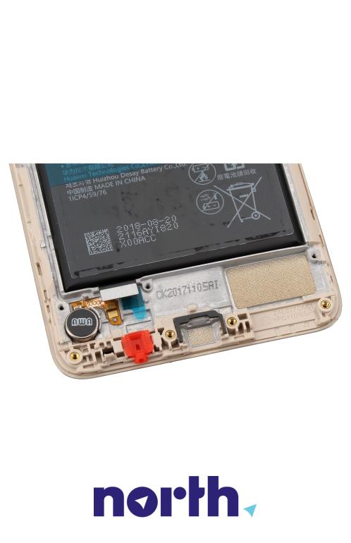 Wyświetlacz LCD z obudową i baterią do smartfona Huawei Y6 02351DMF,2