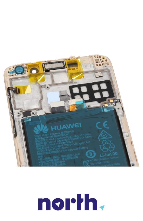 Wyświetlacz LCD z obudową i baterią do smartfona Huawei Y6 02351DMF,3