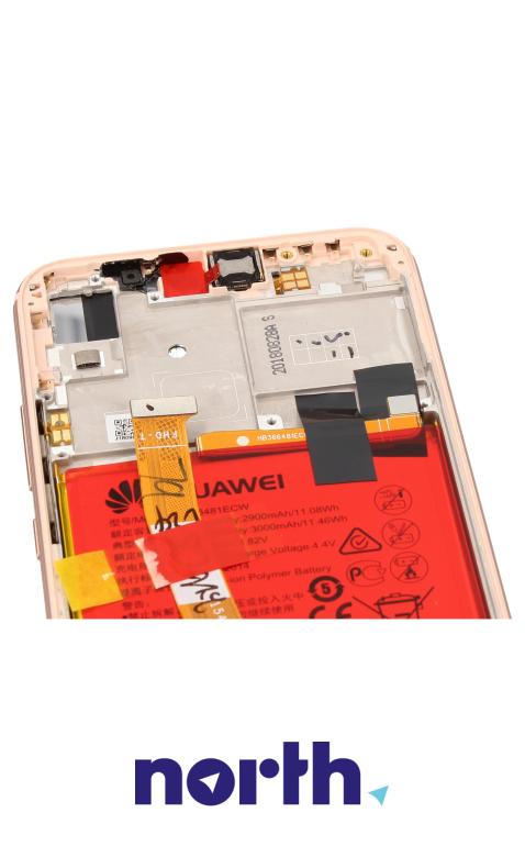 Wyświetlacz LCD z obudową i baterią do smartfona Huawei P20 Lite 02351VUW,3
