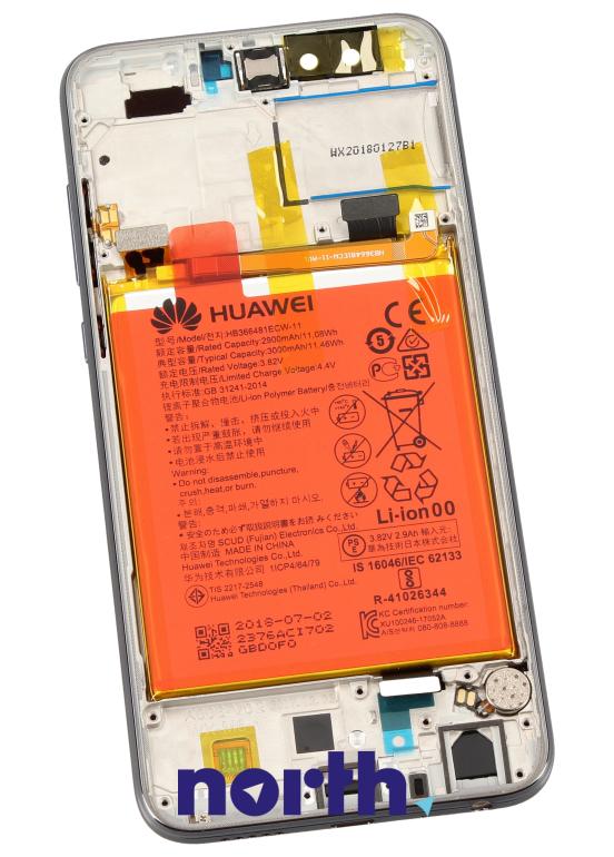 Wyświetlacz LCD z obudową i baterią do smartfona Huawei Honor 9 Lite LLD-L31 02351SNR,1