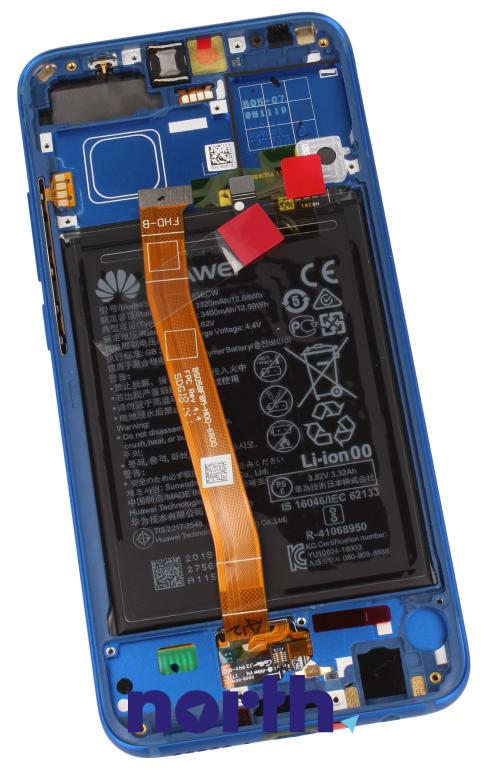 Wyświetlacz LCD z obudową i baterią do smartfona Huawei Honor 10 02351XBP,1