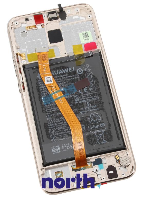 Wyświetlacz LCD z obudową i baterią do smartfona Huawei Mate P20 Lite 02352GTV,1